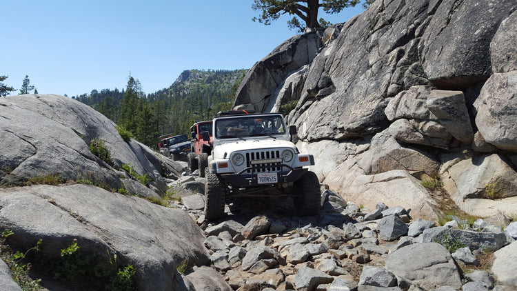 Jeep on the Rubicon Trail