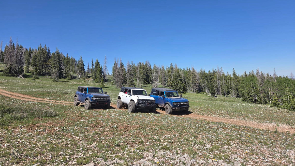 Running the Anderson Creek Trail in a 2022 Badlands Bronco