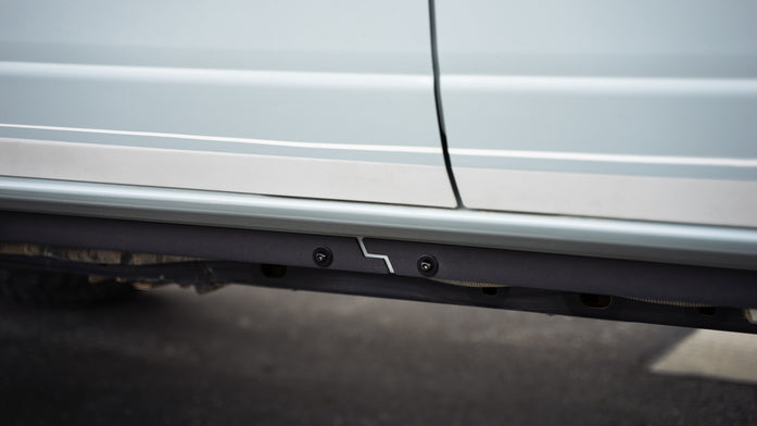 Pinch weld covers on a Ford Bronco