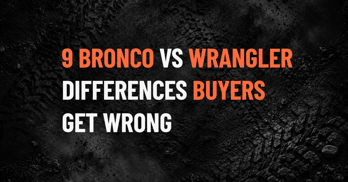 9 Ford Bronco vs Jeep Wrangler Differences Buyers Get Wrong