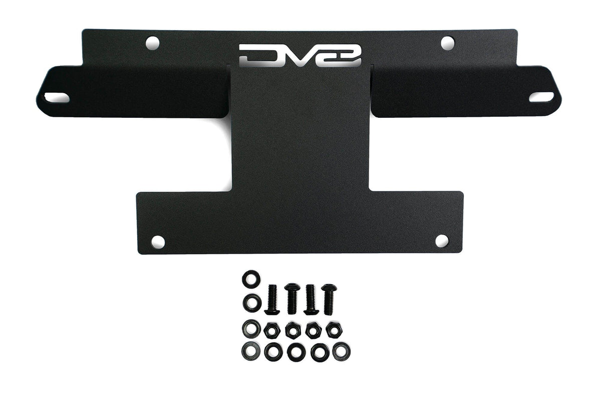 DV8 Offroad license plate relocation bracket on 2021-2026 Ford Bronco HD Modular bumper