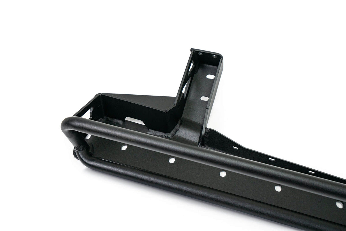 DV8 Offroad 52-inch straight light bar mount detail showing single side bracket arm and mounting base