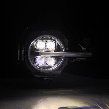 2021-2026 Ford Bronco AlphaRex NOVA LED Projector Headlights Black View 3