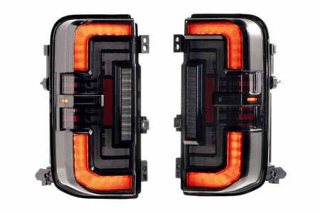 Morimoto XB LED Tail Lights Smoked Lens lit up 2021-2026 Ford Bronco