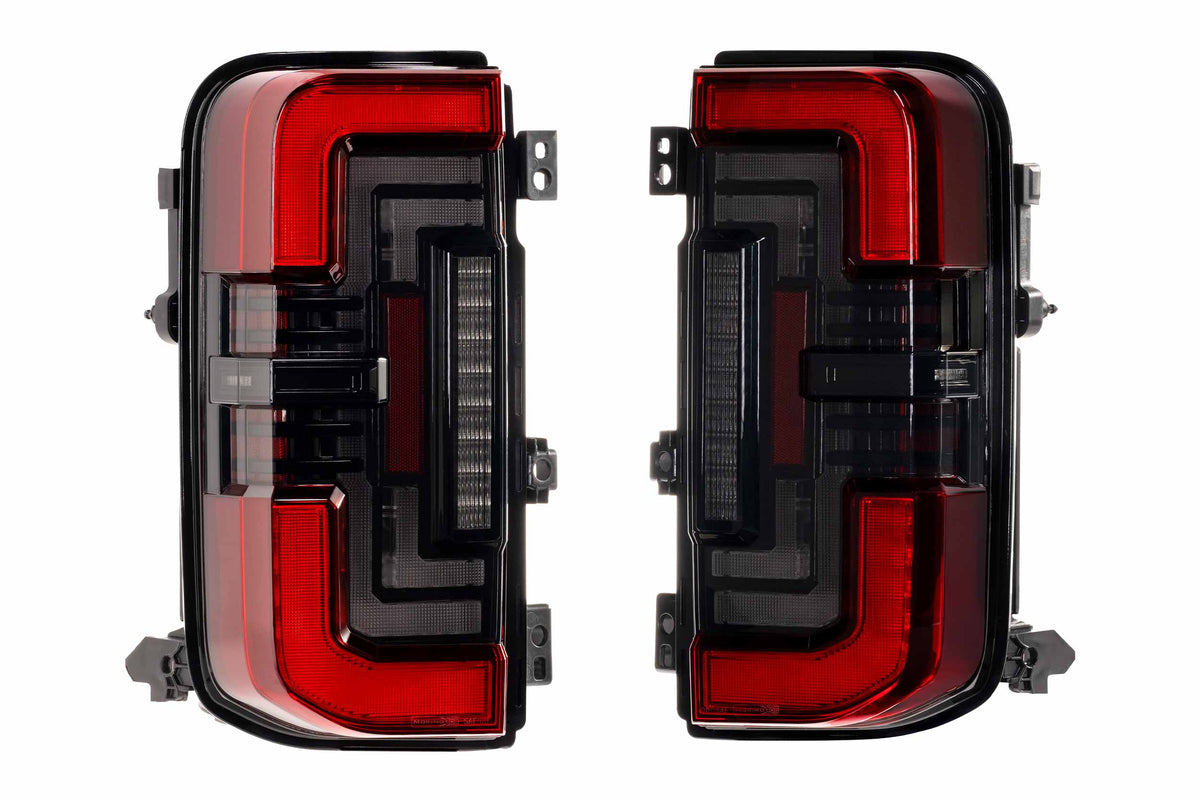 Morimoto XB LED Tail Lights Red Lens rear detail 2021-2026 Ford Bronco