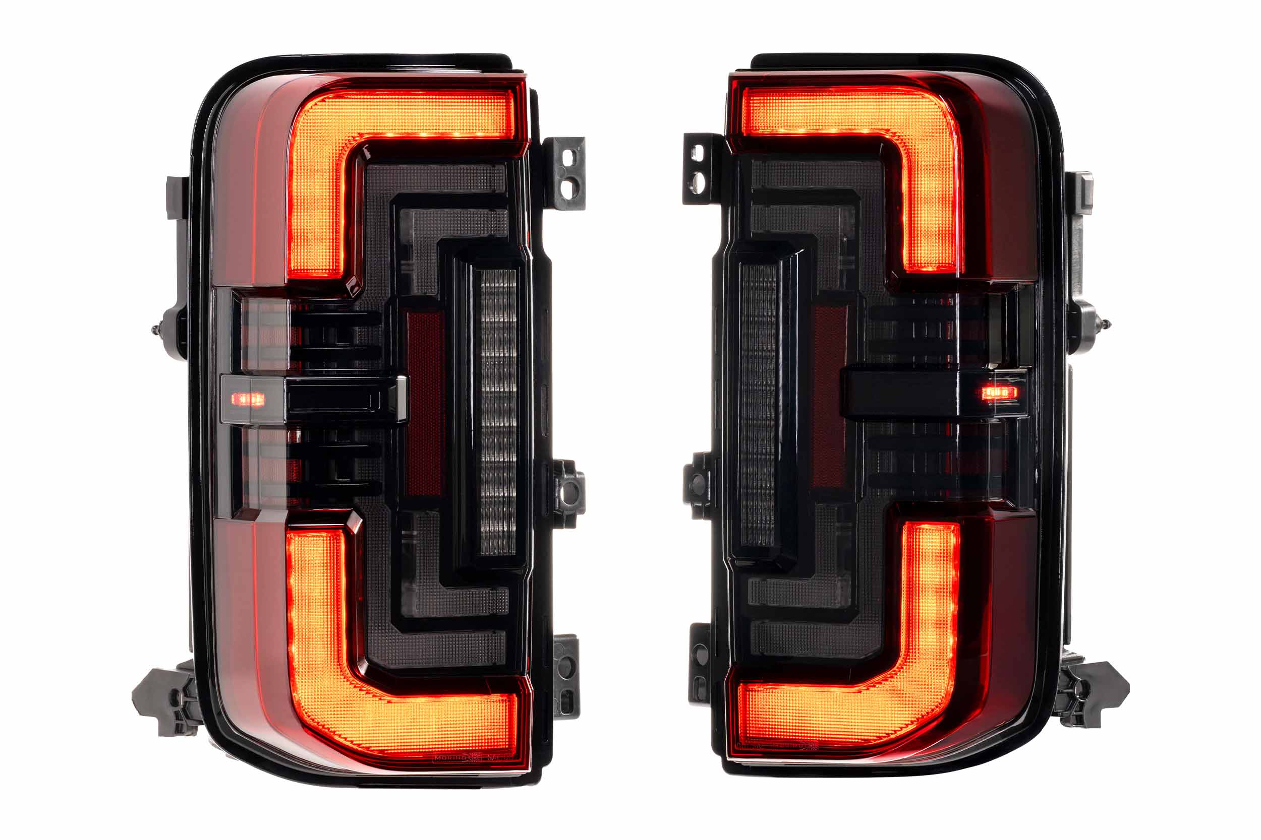 Morimoto XB LED Tail Lights Red Lens lit up 2021-2026 Ford Bronco