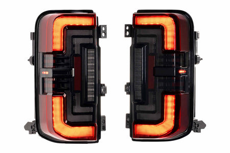 Morimoto XB LED Tail Lights Red Lens lit up 2021-2026 Ford Bronco