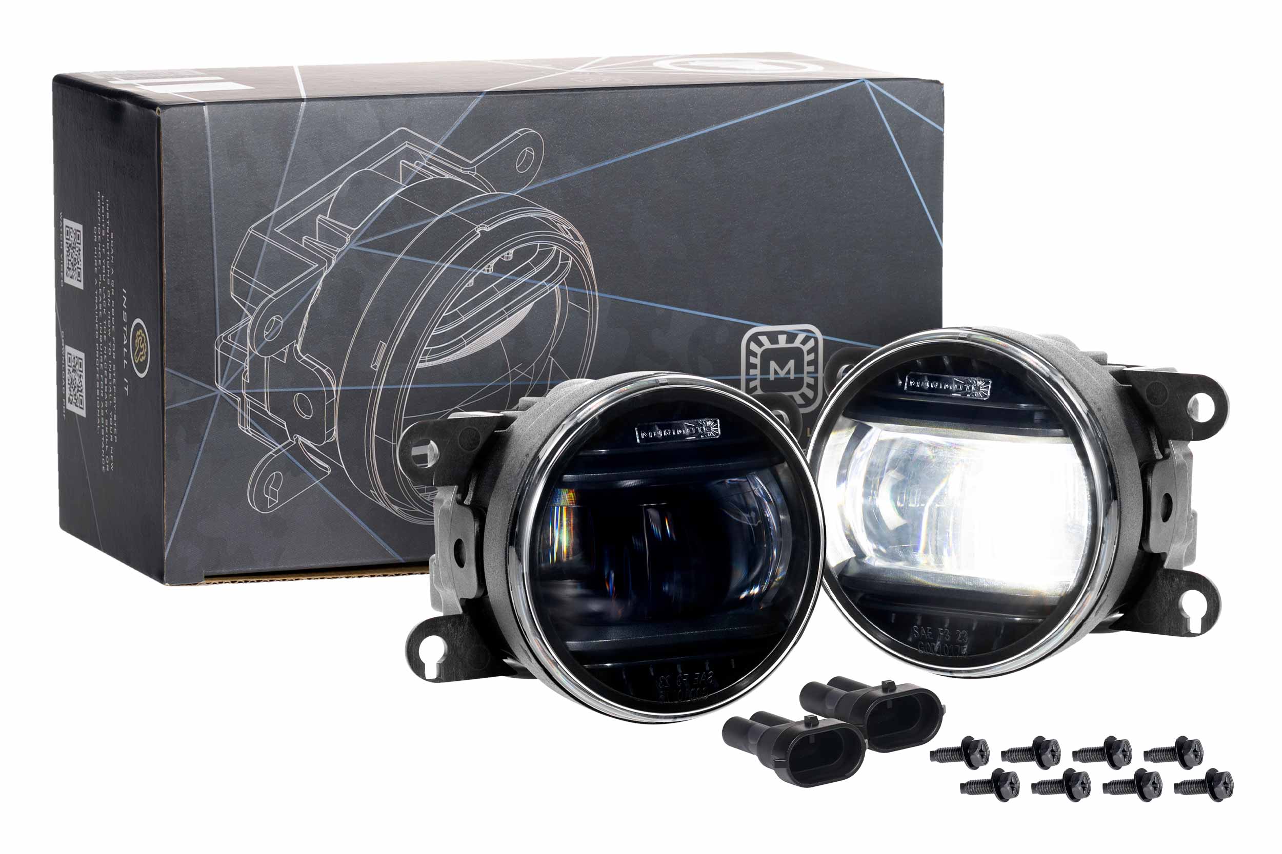 Morimoto XB Evo LED Fog Lights White 2021-2026 Ford Bronco