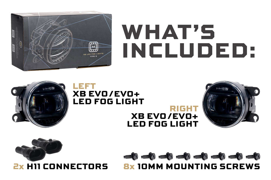 Morimoto XB Evo+ LED Fog Lights switchable installed 2021-2026 Ford Bronco
