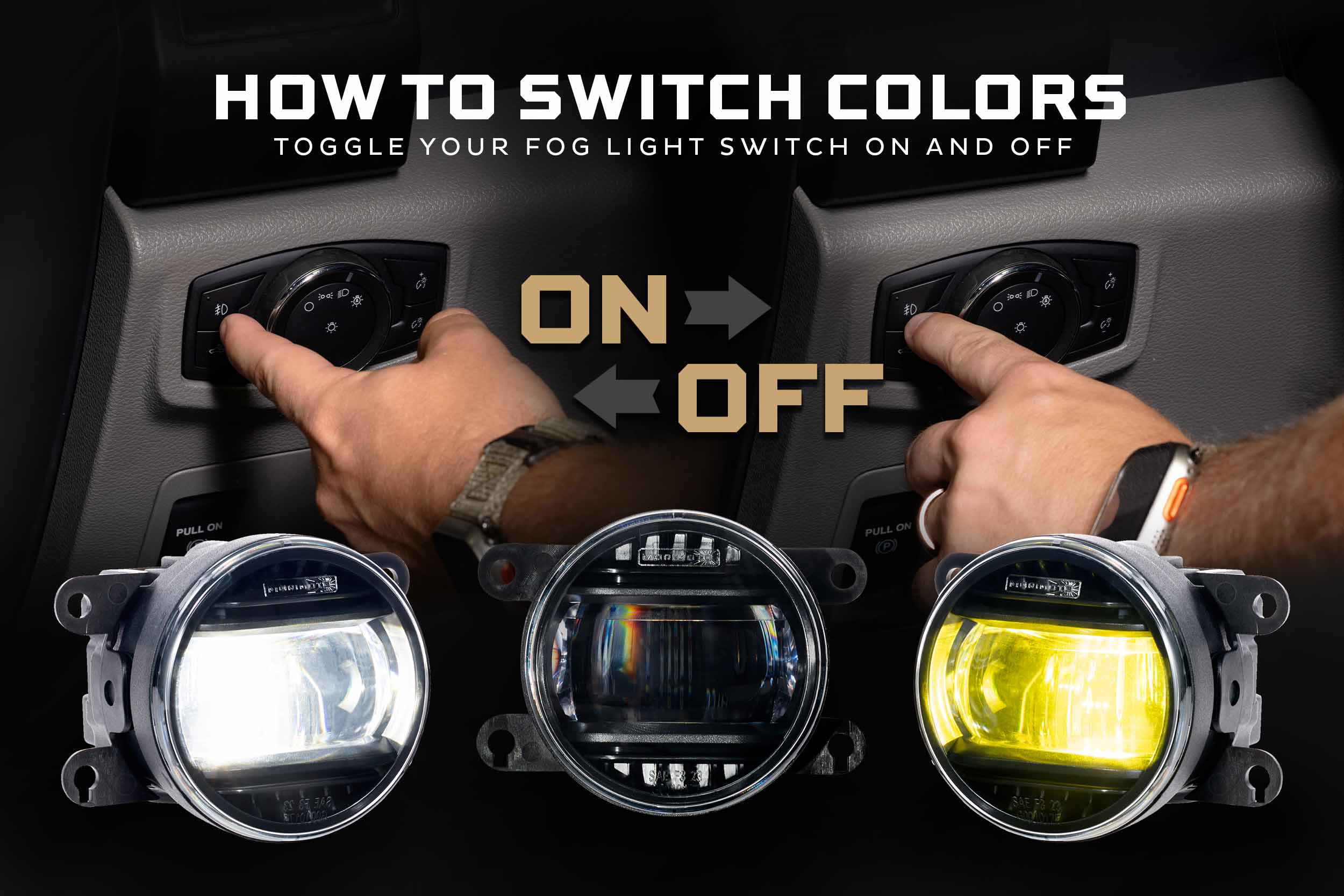 Morimoto XB Evo+ LED Fog Lights white beam 2021-2026 Ford Bronco