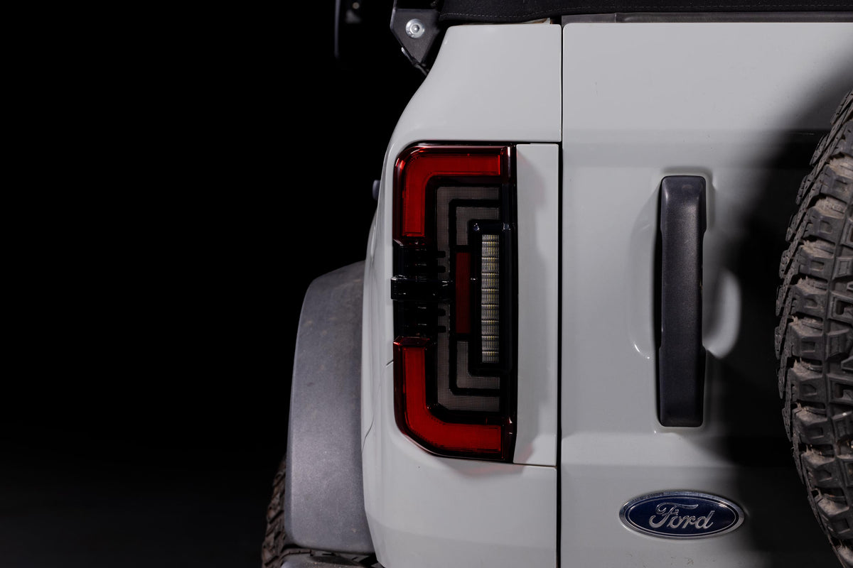 2021-2026 Ford Bronco Headlight Tail Light Kit - XRGB Red Lens