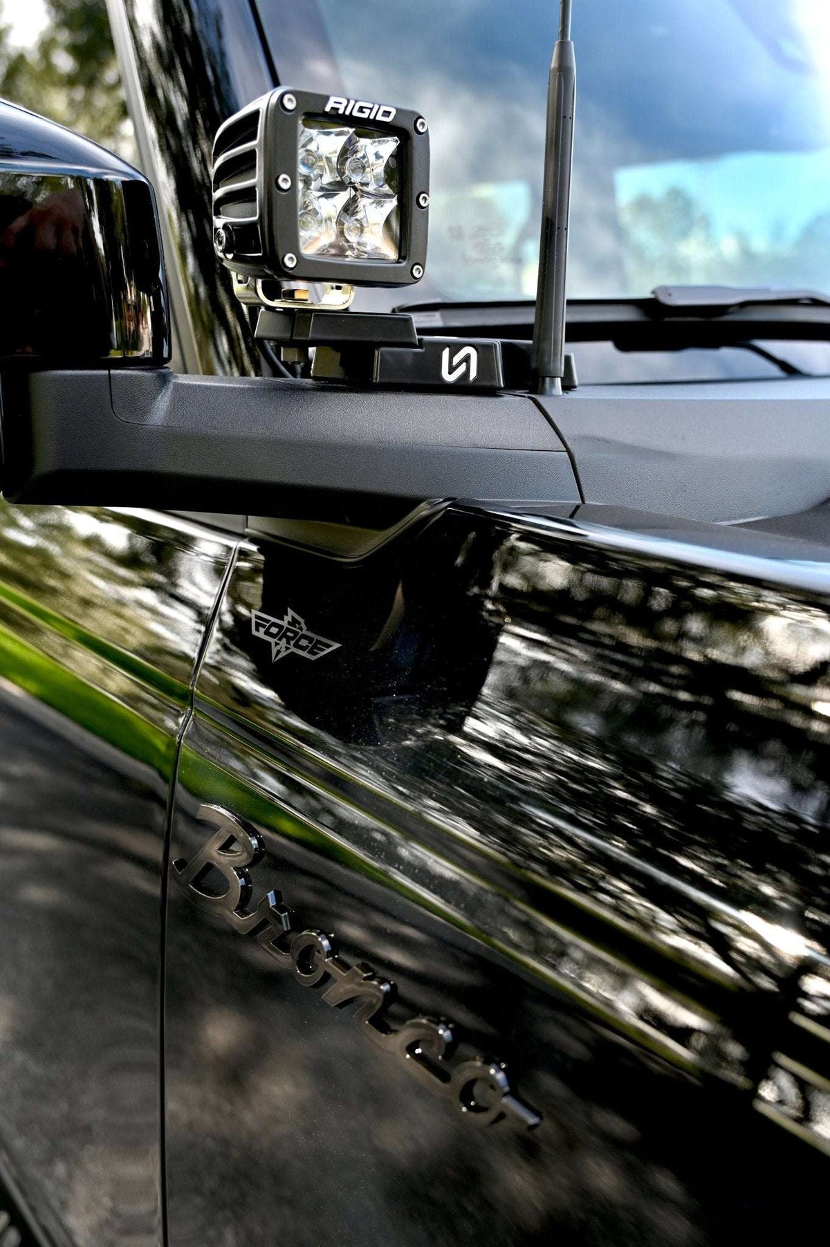 Billet Mirror Light Mounts for Ford Bronco - view 12