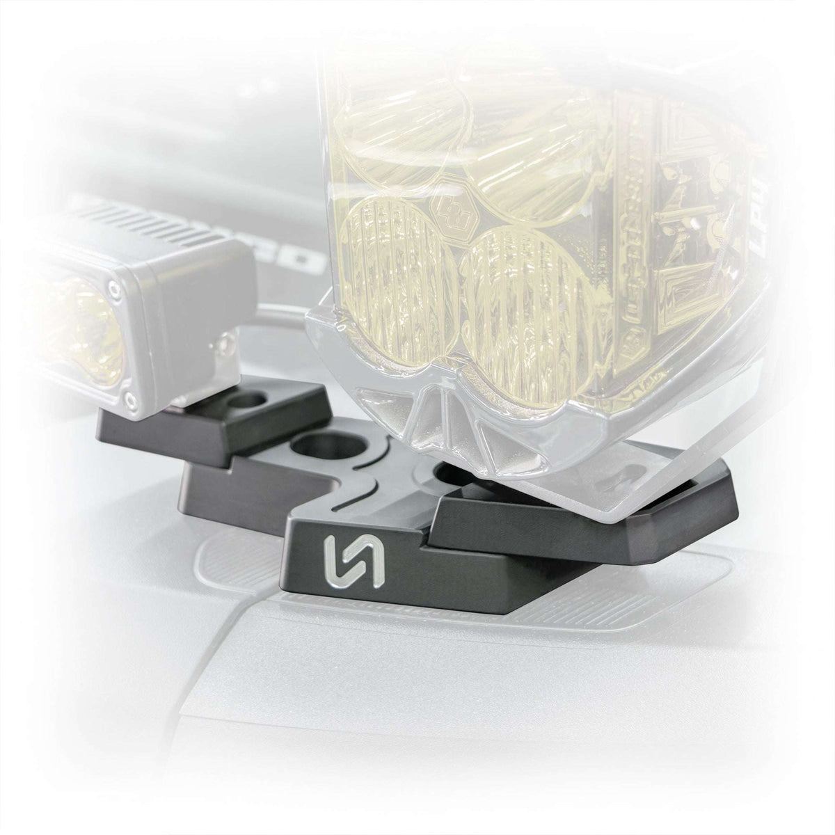 Billet Mirror Light Mounts for Ford Bronco - view 1