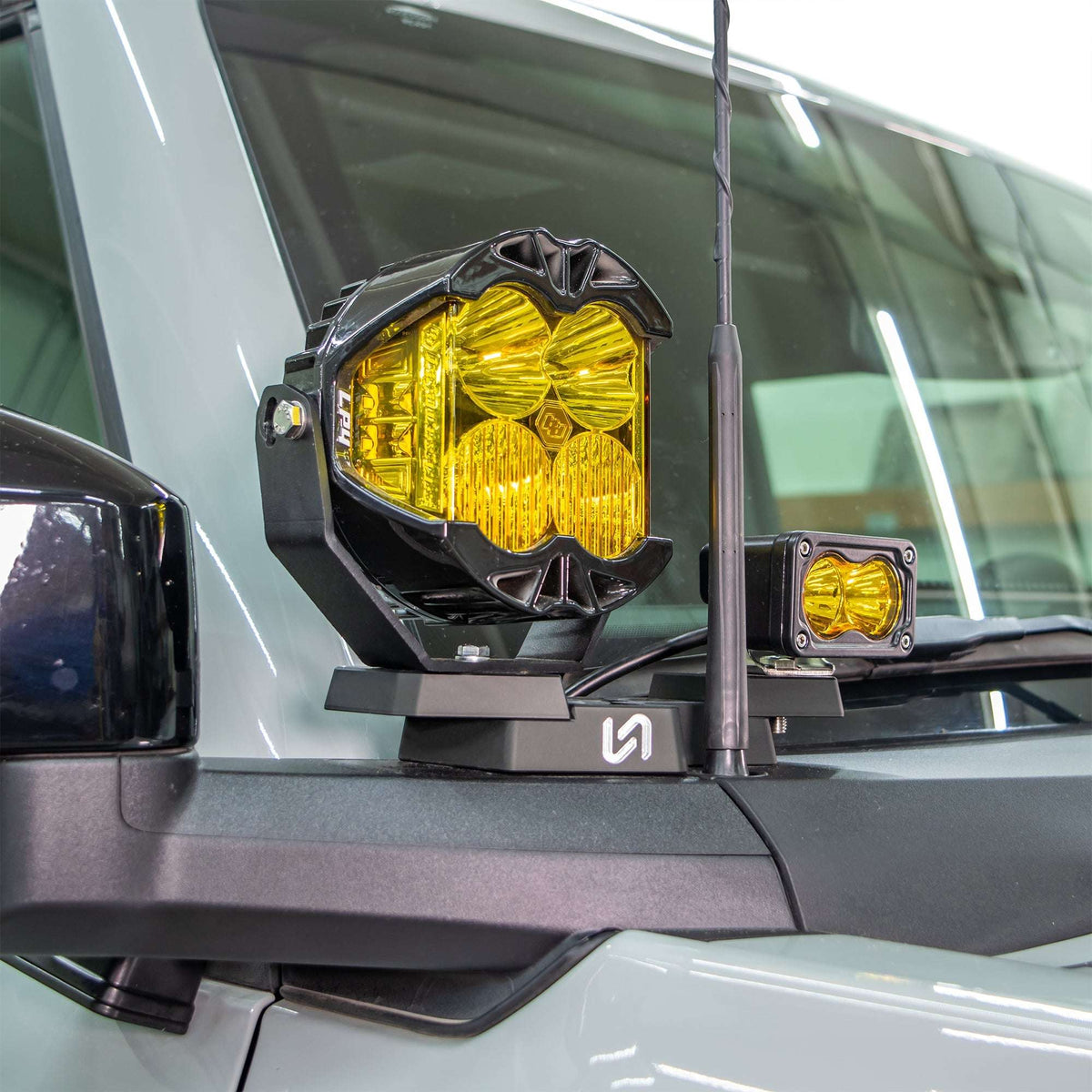Billet Mirror Light Mounts for Ford Bronco - view 9