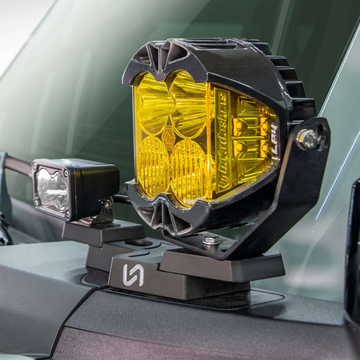 Billet Mirror Light Mounts for Ford Bronco - view 7
