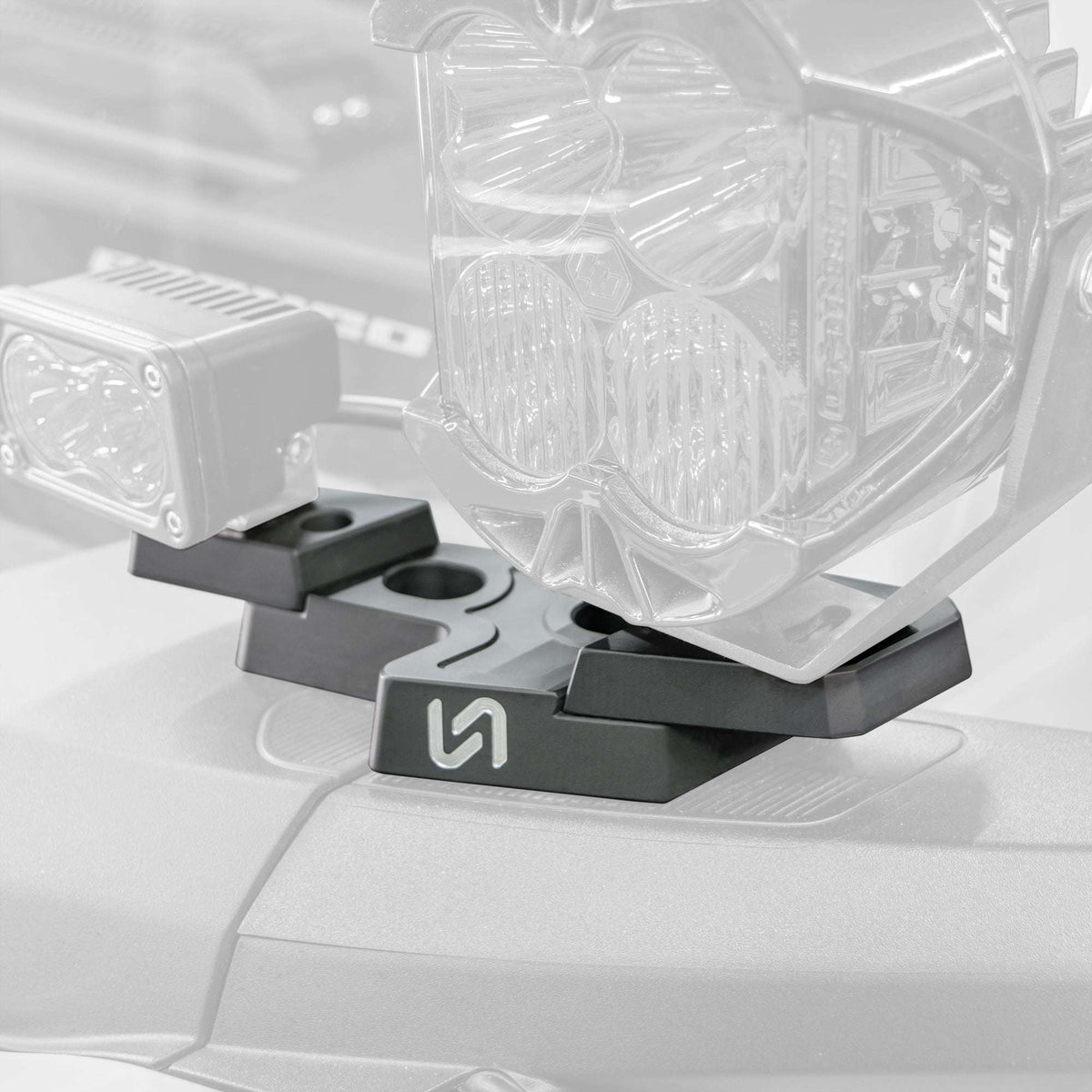 Billet Mirror Light Mounts for Ford Bronco - view 5
