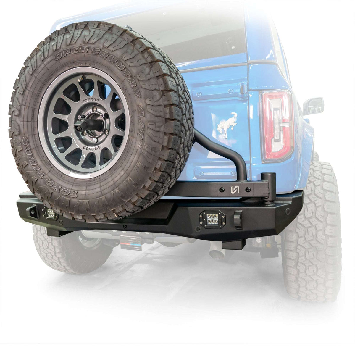 2021-2026 Ford Bronco Swing-Out Tire Carrier Rear Bumper - Turn Offroad 1