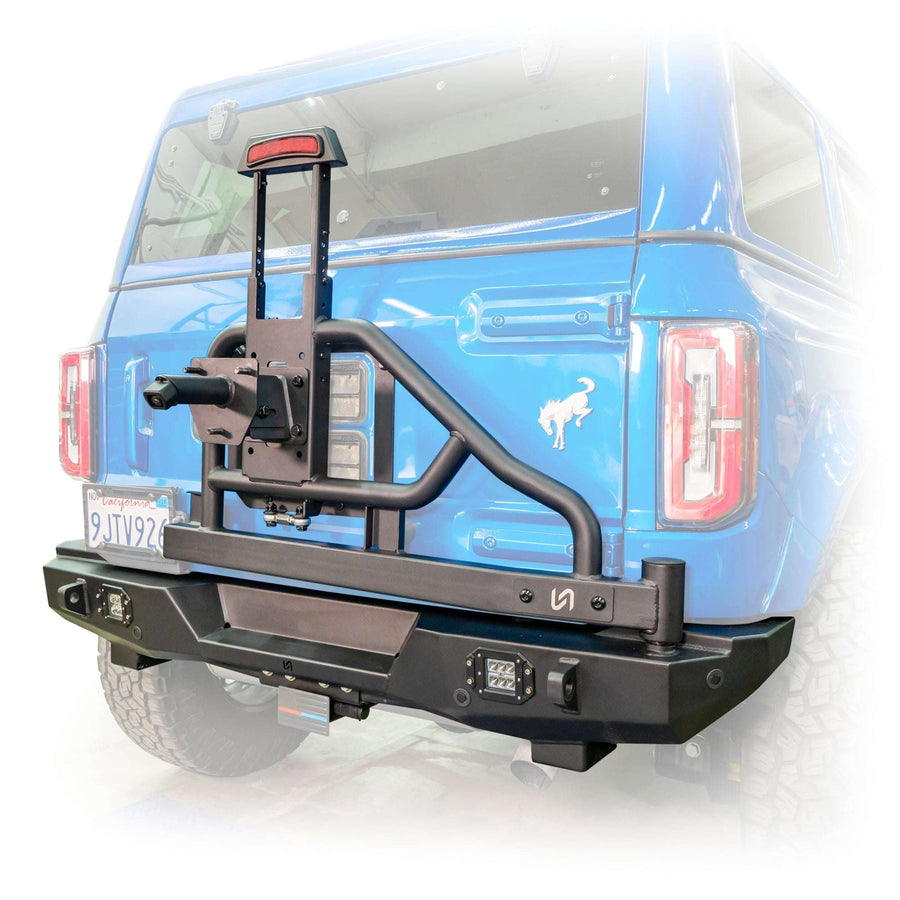 2021-2026 Ford Bronco Swing-Out Tire Carrier Rear Bumper - Turn Offroad 2