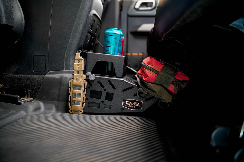 2021-2026 Ford Bronco Rear Seat Cup Holder and Molle Panels | DV8 Offroad