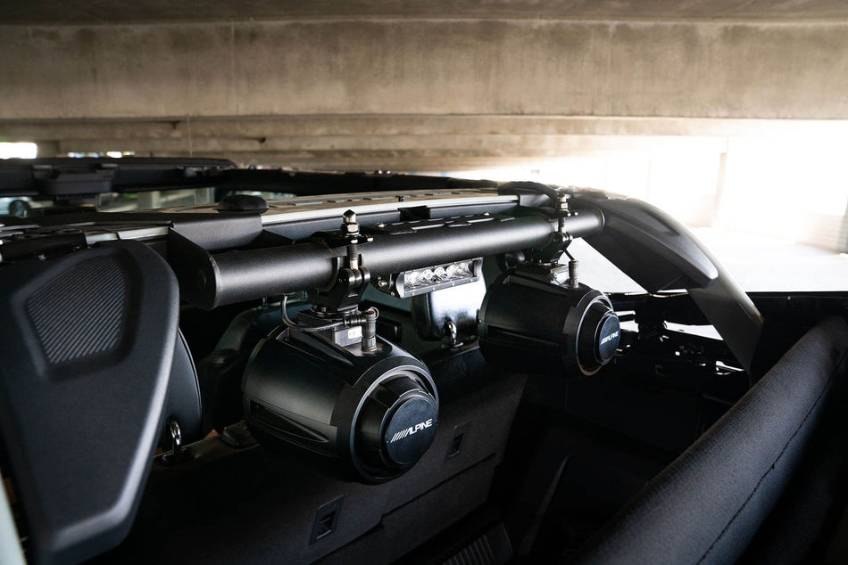 2021-2026 Ford Bronco Rear Speaker and Light Mount Bar | DV8 Offroad