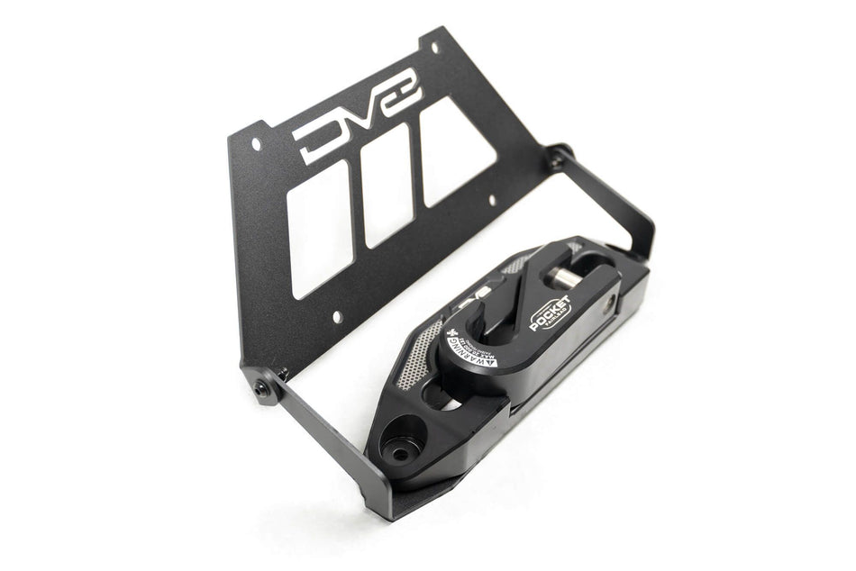 2021-2026 Ford Bronco Fairlead Flip-Up License Plate Bracket | DV8 Offroad
