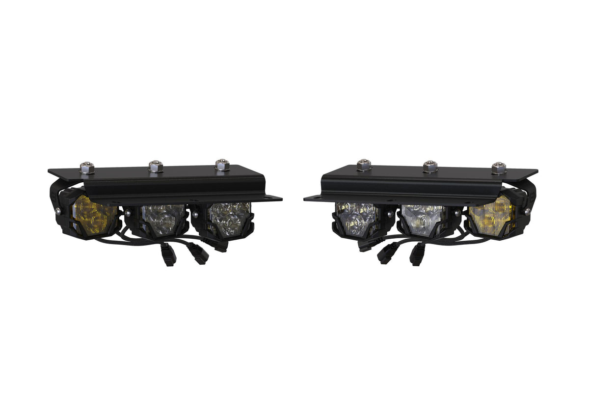 Morimoto 4Banger Triple Fog Kit brackets and wiring harness 2021-2026 Ford Bronco