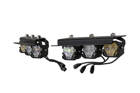 Morimoto 4Banger Triple Fog Kit brackets and wiring harness 2021-2026 Ford Bronco