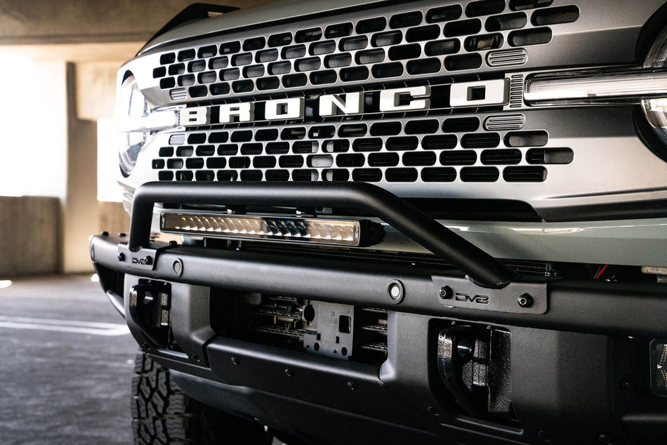 2021-2026 Ford Bronco Factory Steel Bumper Bull Bar | DV8 Offroad