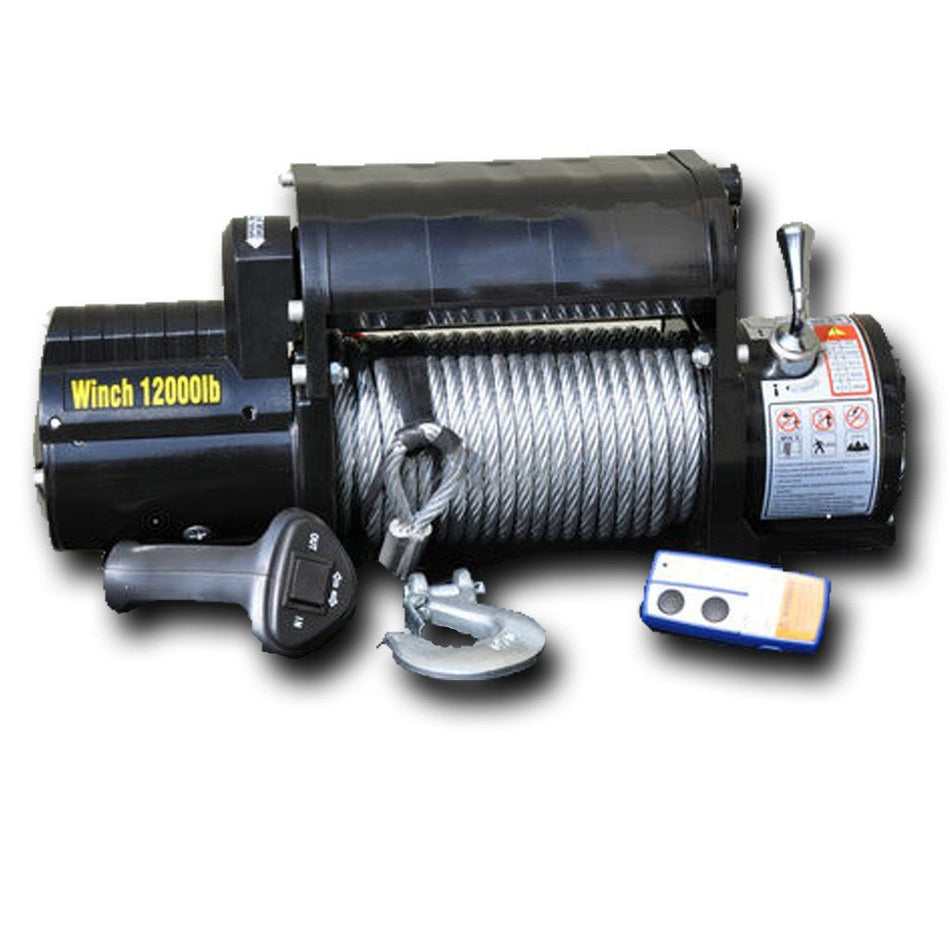 2021-2026 Ford Bronco 12000 lb Steel Cable Winch | DV8 Offroad