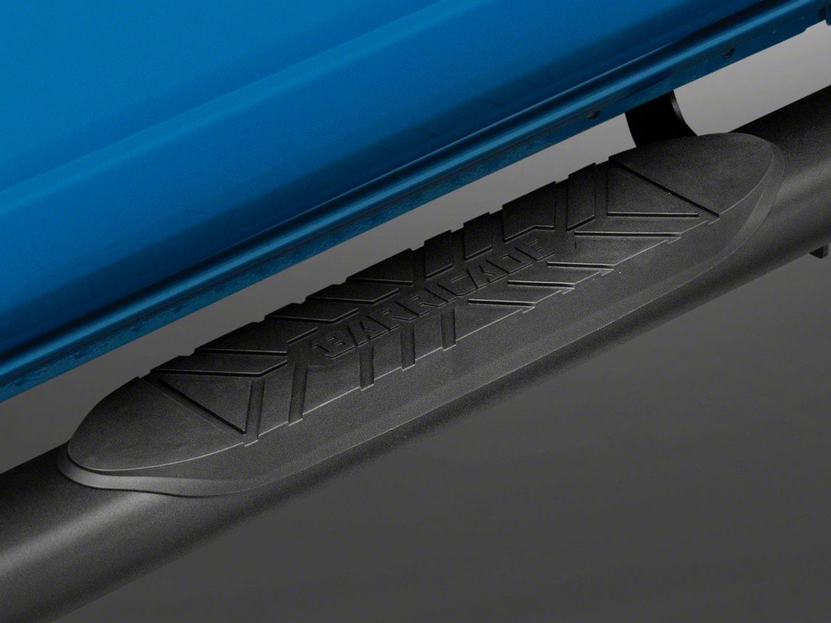 RedRock 5-Inch Oval Bent End Side Step Bars - Black for Ford Bronco - view 2