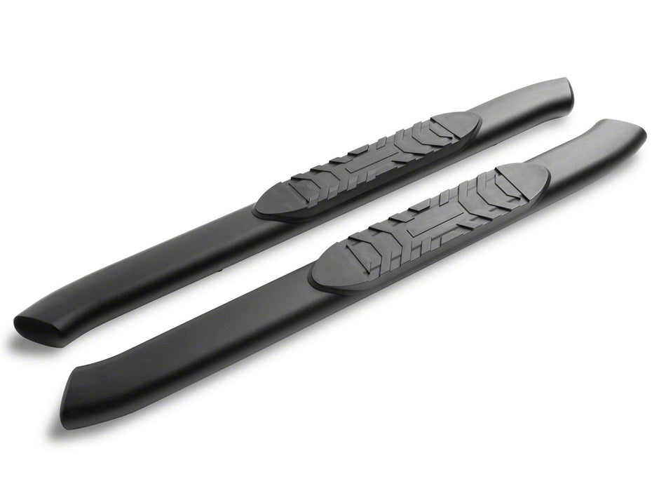 RedRock 5-Inch Oval Bent End Side Step Bars - Black for Ford Bronco - view 7