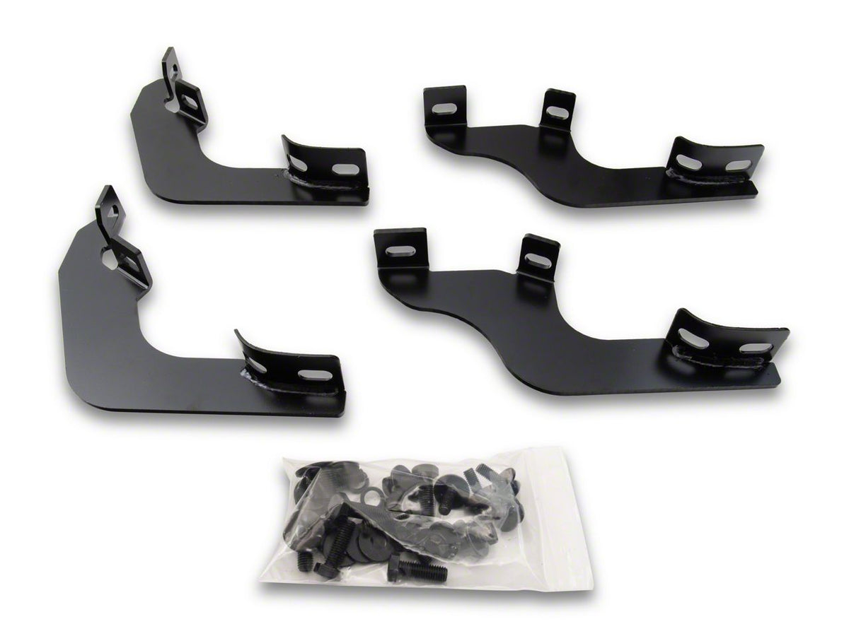 RedRock 5-Inch Oval Bent End Side Step Bars - Black for Ford Bronco - view 10