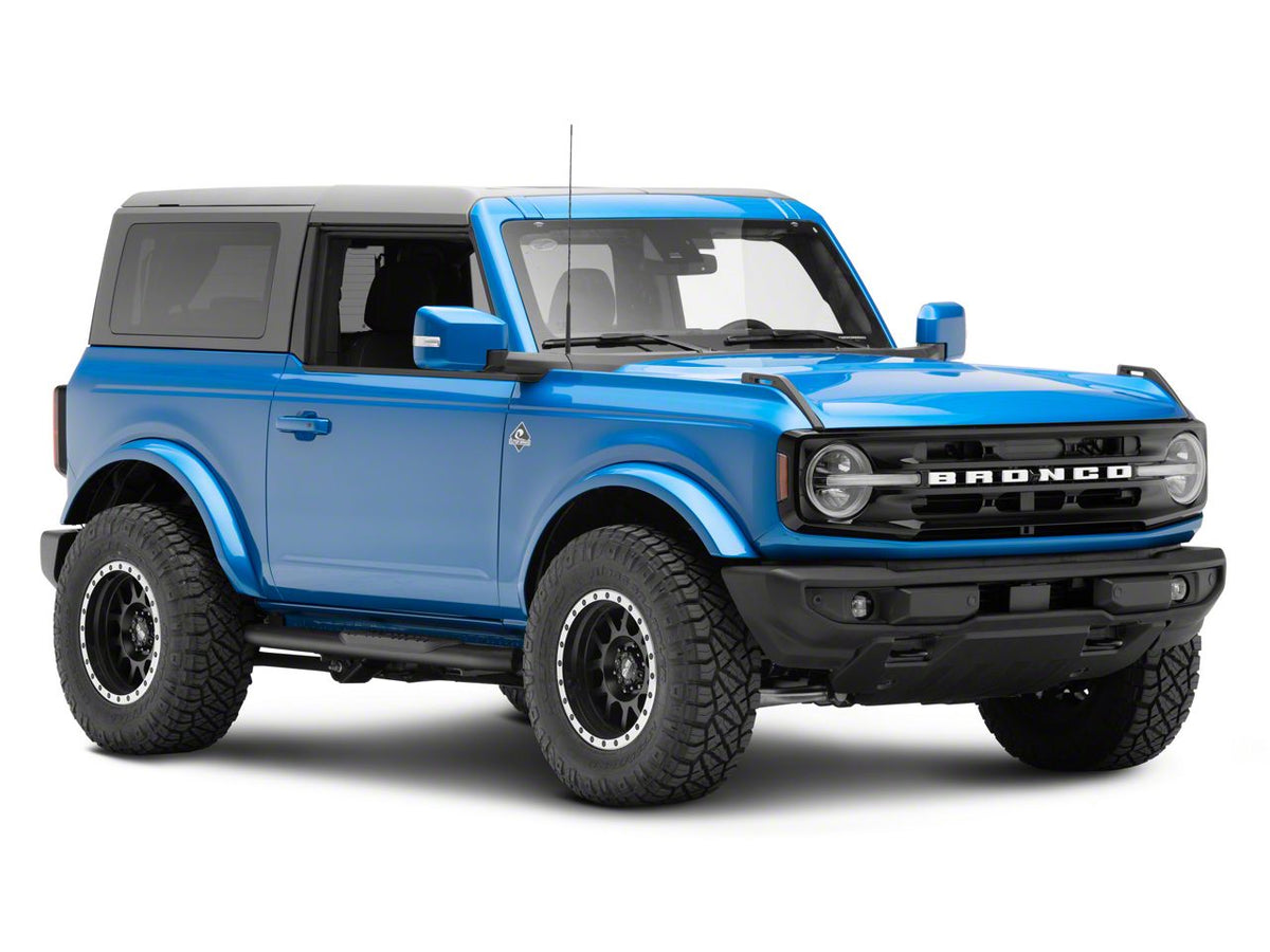 RedRock 5-Inch Oval Bent End Side Step Bars - Black for Ford Bronco - view 5