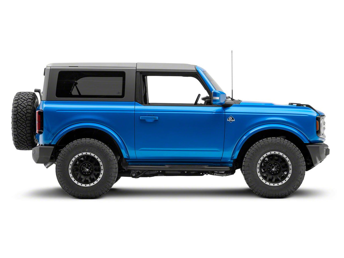 RedRock 5-Inch Oval Bent End Side Step Bars - Black for Ford Bronco - view 6
