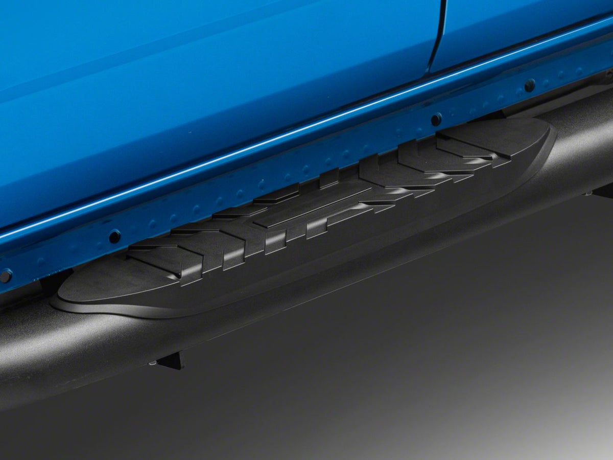 RedRock 5-Inch Oval Bent End Side Step Bars - Black for Ford Bronco - view 2