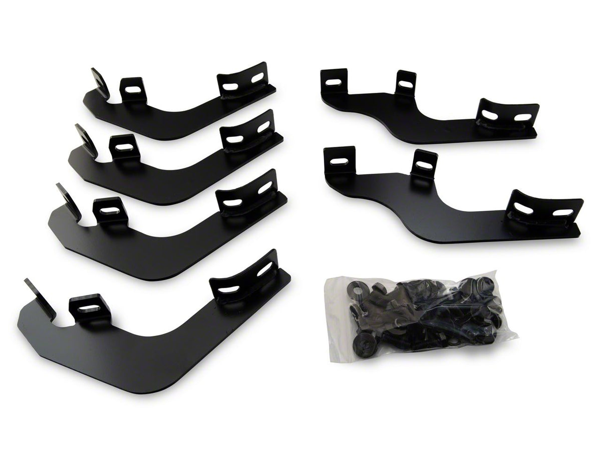 RedRock 5-Inch Oval Bent End Side Step Bars - Black for Ford Bronco - view 9