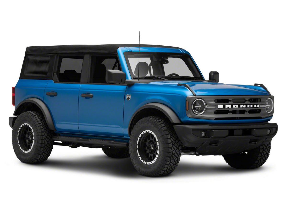 RedRock 5-Inch Oval Bent End Side Step Bars - Black for Ford Bronco - view 4