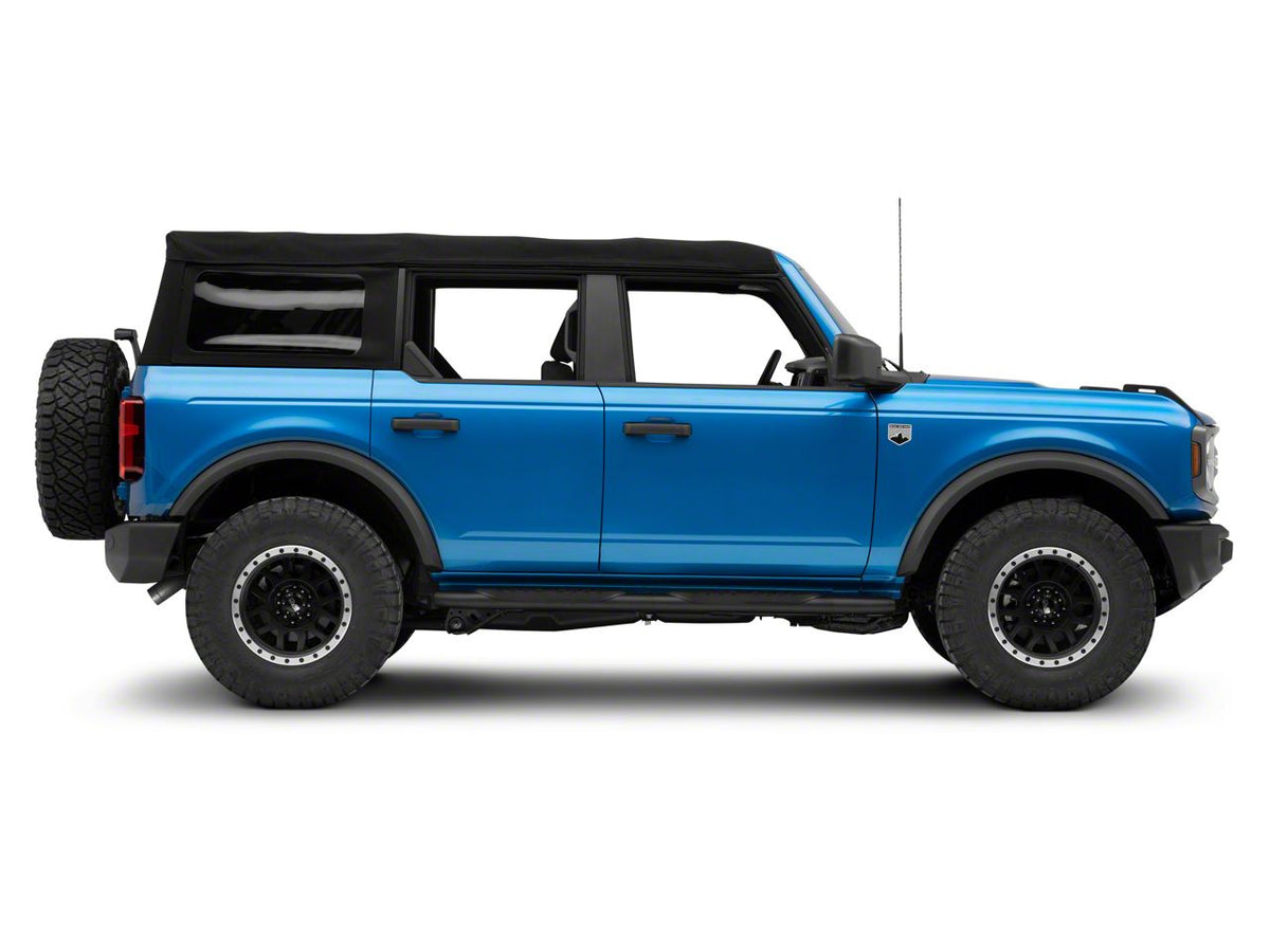 RedRock 5-Inch Oval Bent End Side Step Bars - Black for Ford Bronco - view 5