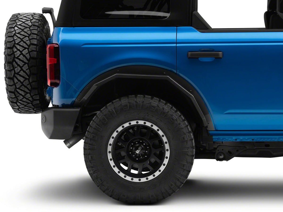 2021-2026 Ford Bronco 4-Door Rear Fender Flares | Barricade HD Plate Style