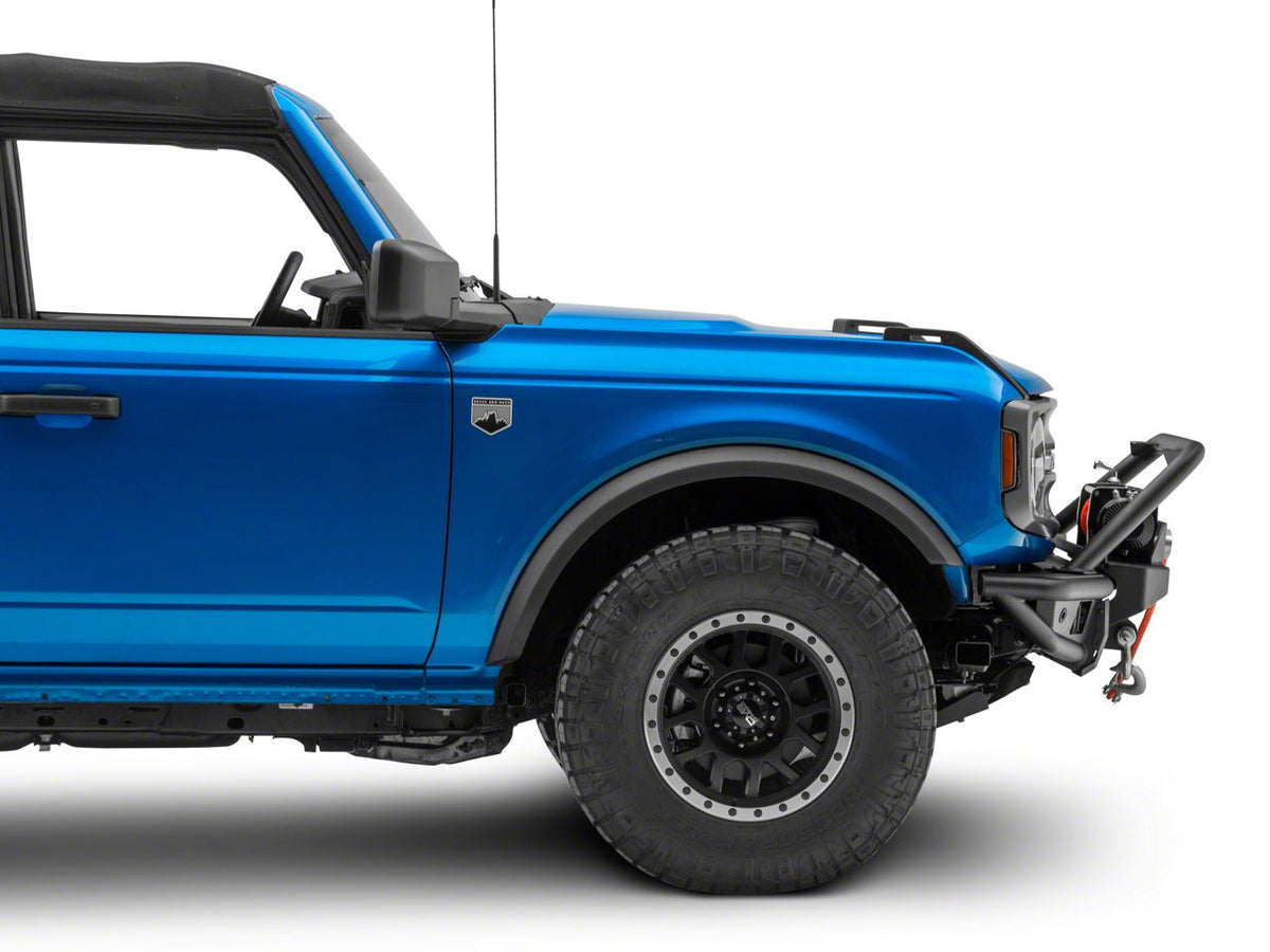 RedRock HD Tubular Front Winch Mount Bumper with LED Fog Lights and Skid Plate for Ford Bronco - view 4