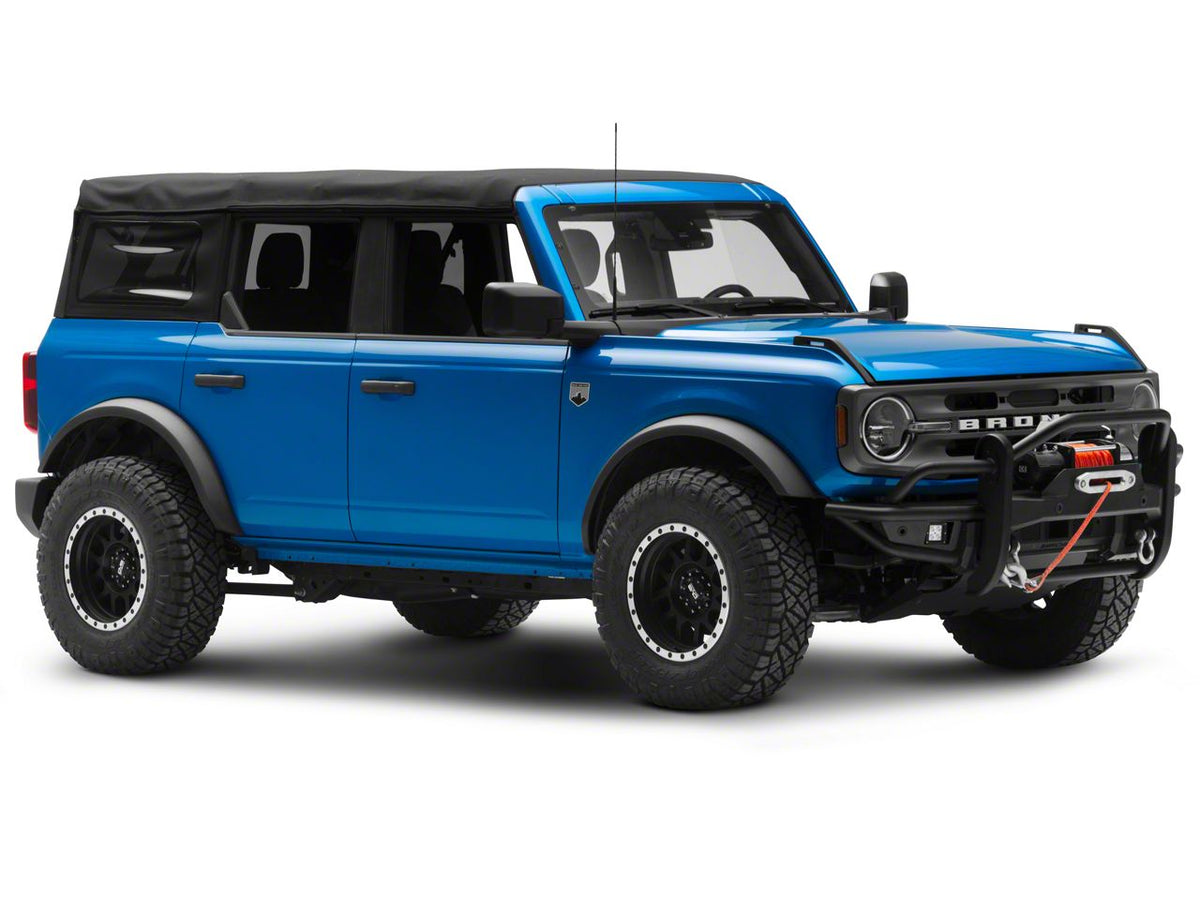 RedRock HD Tubular Front Winch Mount Bumper with LED Fog Lights, Grille Guard and Skid Plate for Ford Bronco - view 3