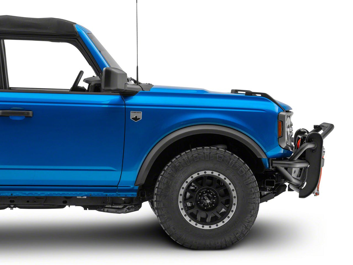 RedRock HD Tubular Front Winch Mount Bumper with LED Fog Lights, Grille Guard and Skid Plate for Ford Bronco - view 4