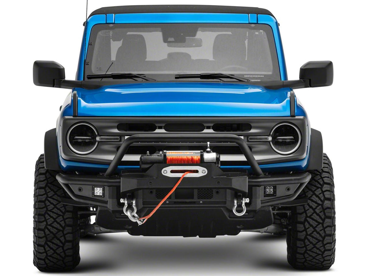 2021-2026 Ford Bronco Winch Front Bumper with LED Fog Lights | Barricade HD Tubular