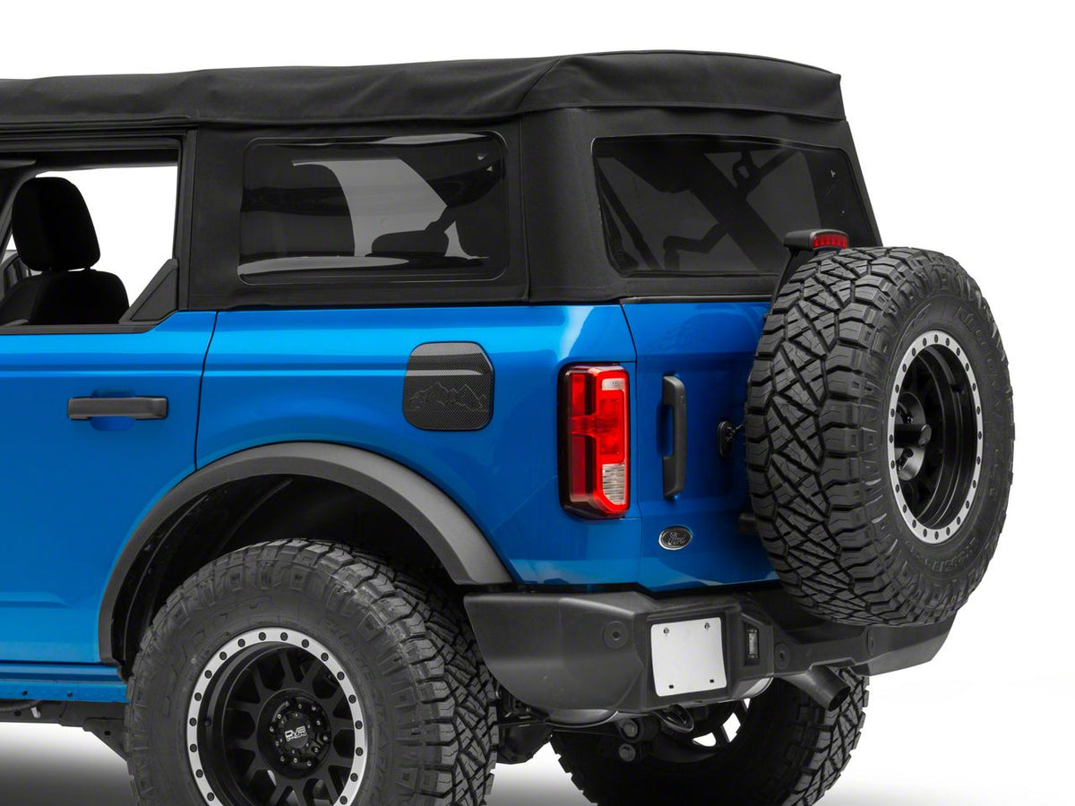 RedRock Fuel Door Cover - Gloss Carbon Design for Ford Bronco - view 2