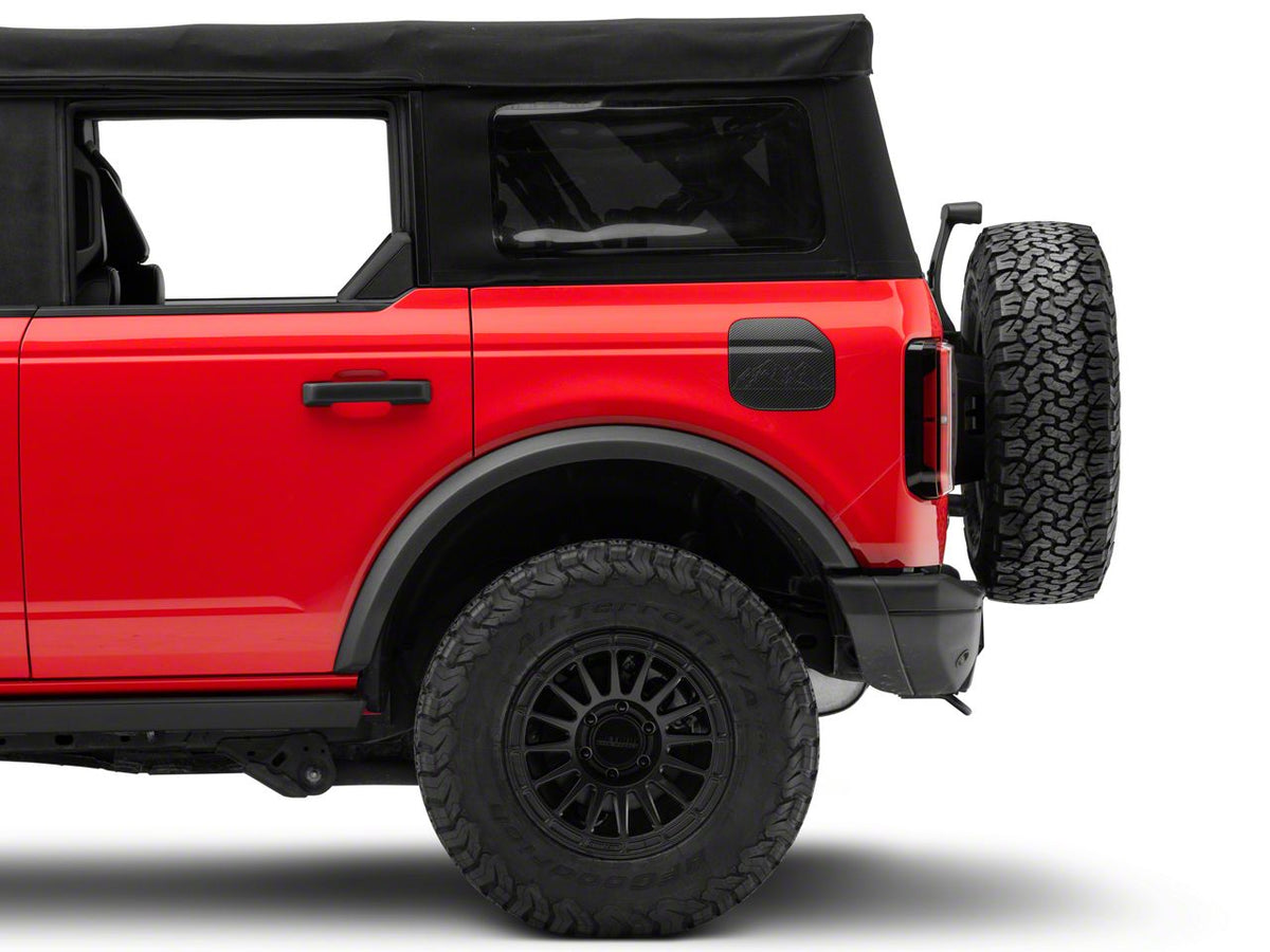 RedRock Fuel Door Cover - Matte Carbon Design for Ford Bronco - view 3