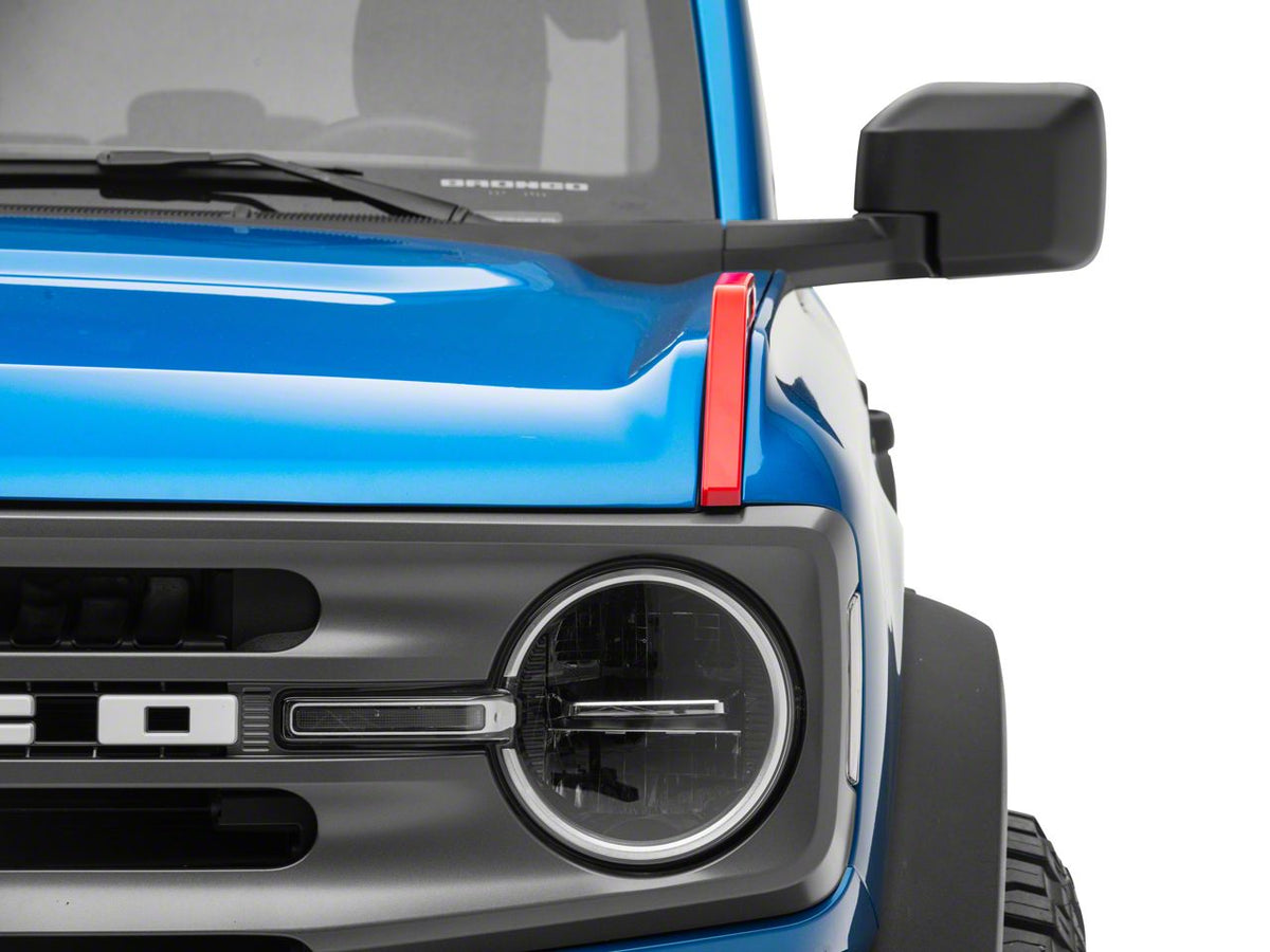 RedRock Hood Catch Trim - Red for Ford Bronco - view 4