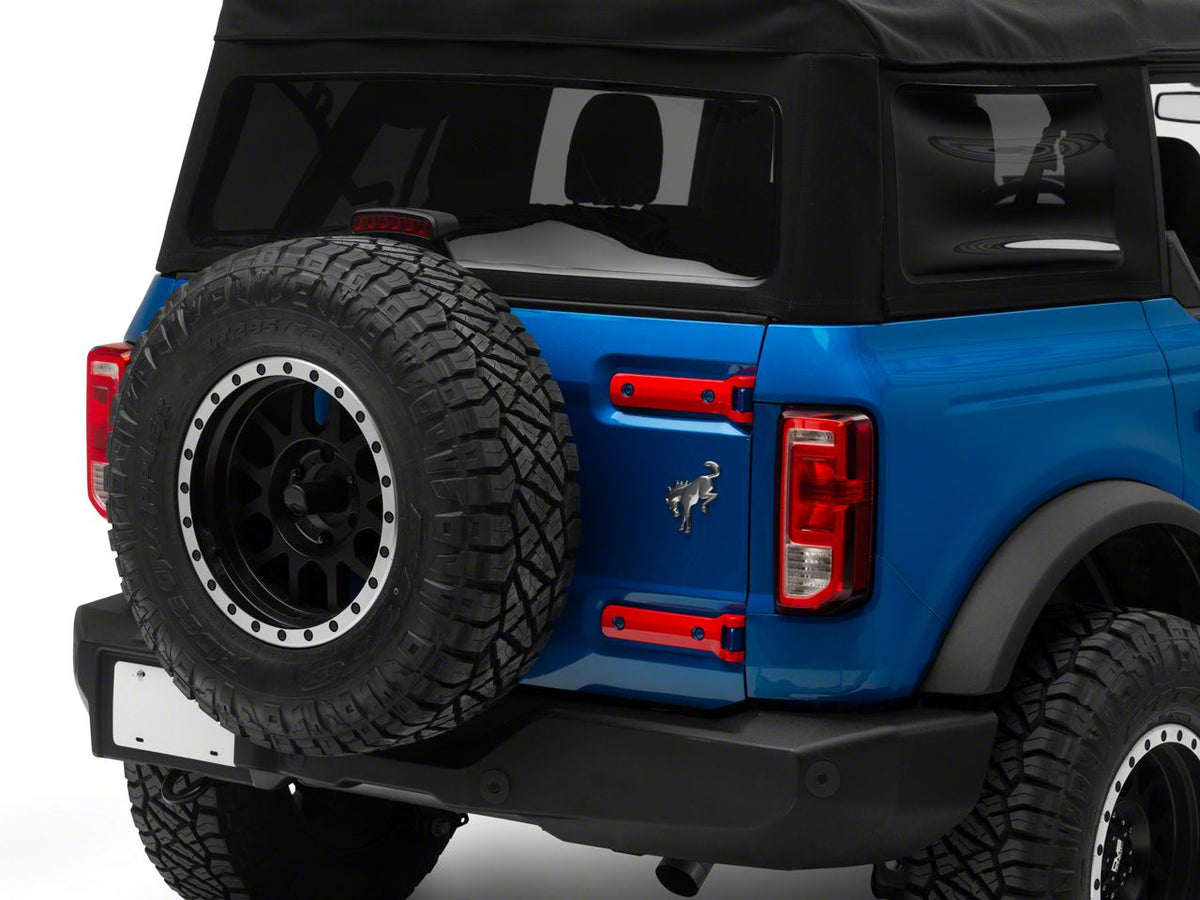 RedRock Tailgate Hinge Trim - Red for Ford Bronco - view 2