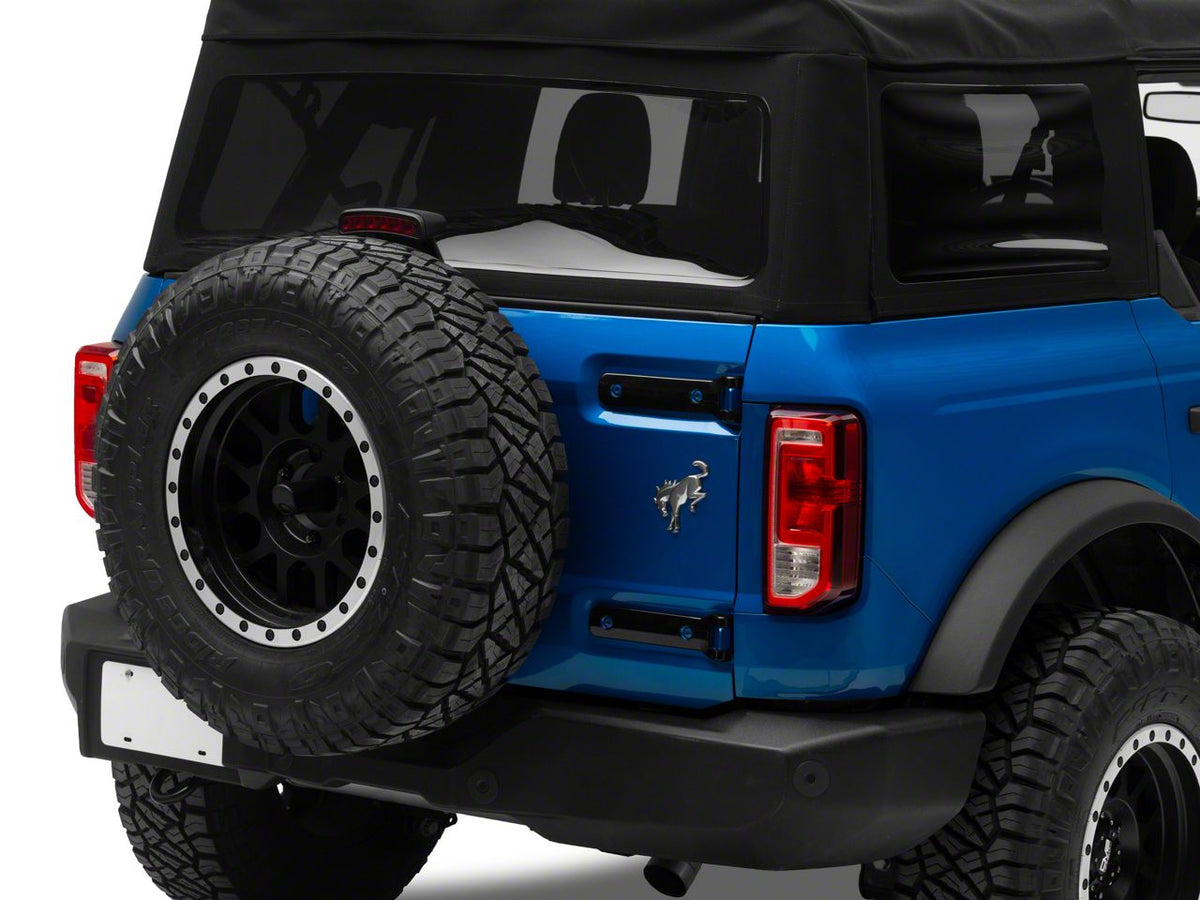 RedRock Tailgate Hinge Trim - Gloss Black for Ford Bronco - view 2