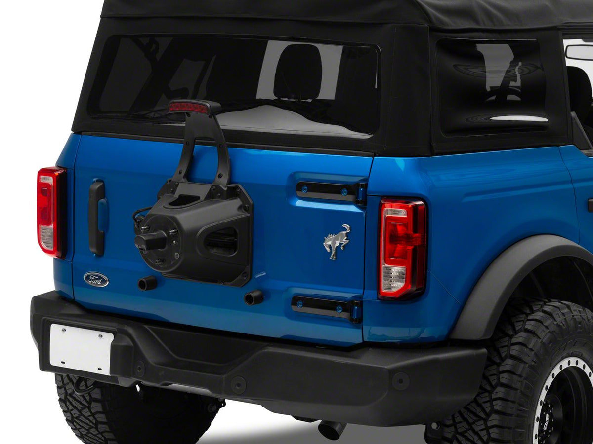 RedRock Tailgate Hinge Trim - Gloss Black for Ford Bronco - view 3