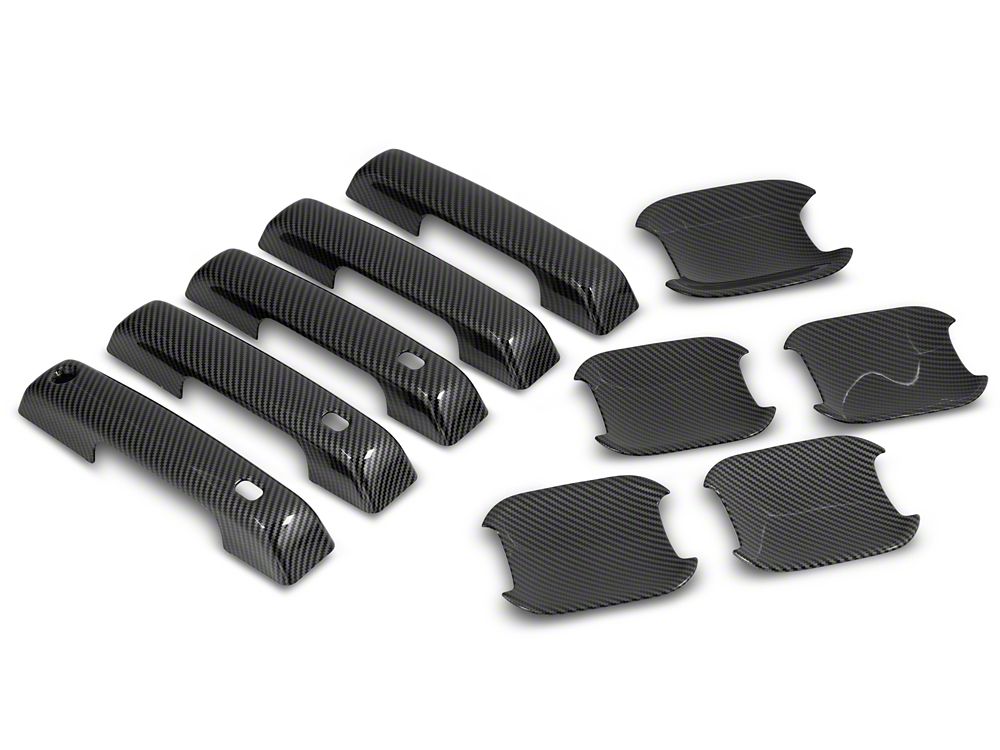 RedRock Door Handle and Recess Covers - Carbon Fiber Look for Ford Bronco - view 2